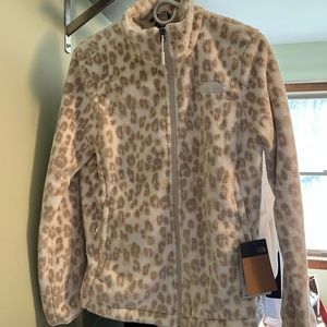 NWT The North Face Osito Leopard Pattern Fleece Jacket